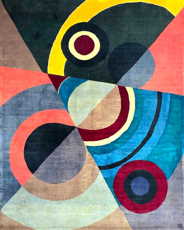 Sonia Delaunay - Tapis d'après, Contemporain. d’artisans.