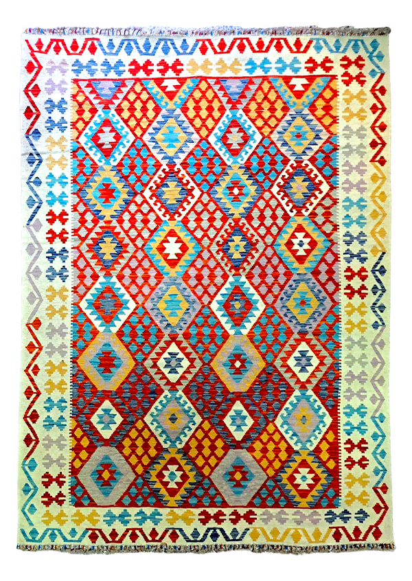 Kilim de salon 300x206 tissé à la main %100 laine