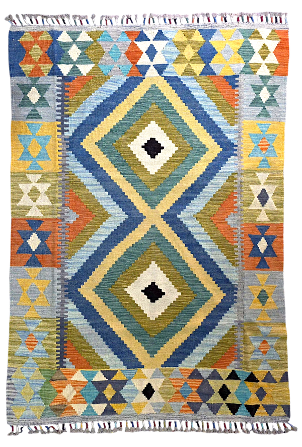 Kilim old style 156x106 tissé à la main %100 laine