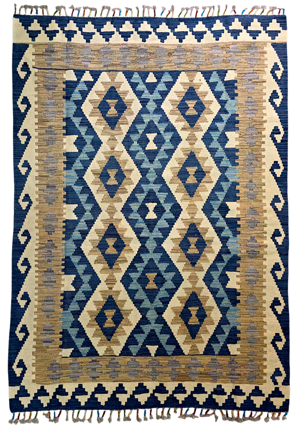 Kilim Afghan Nomades 179x127 tissé à la main %100 laine
