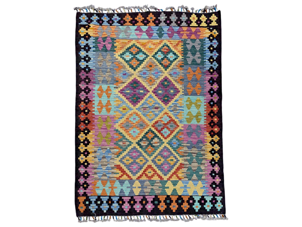 Kilim Afghan Nomades 157x106 tissé à la main %100 laine