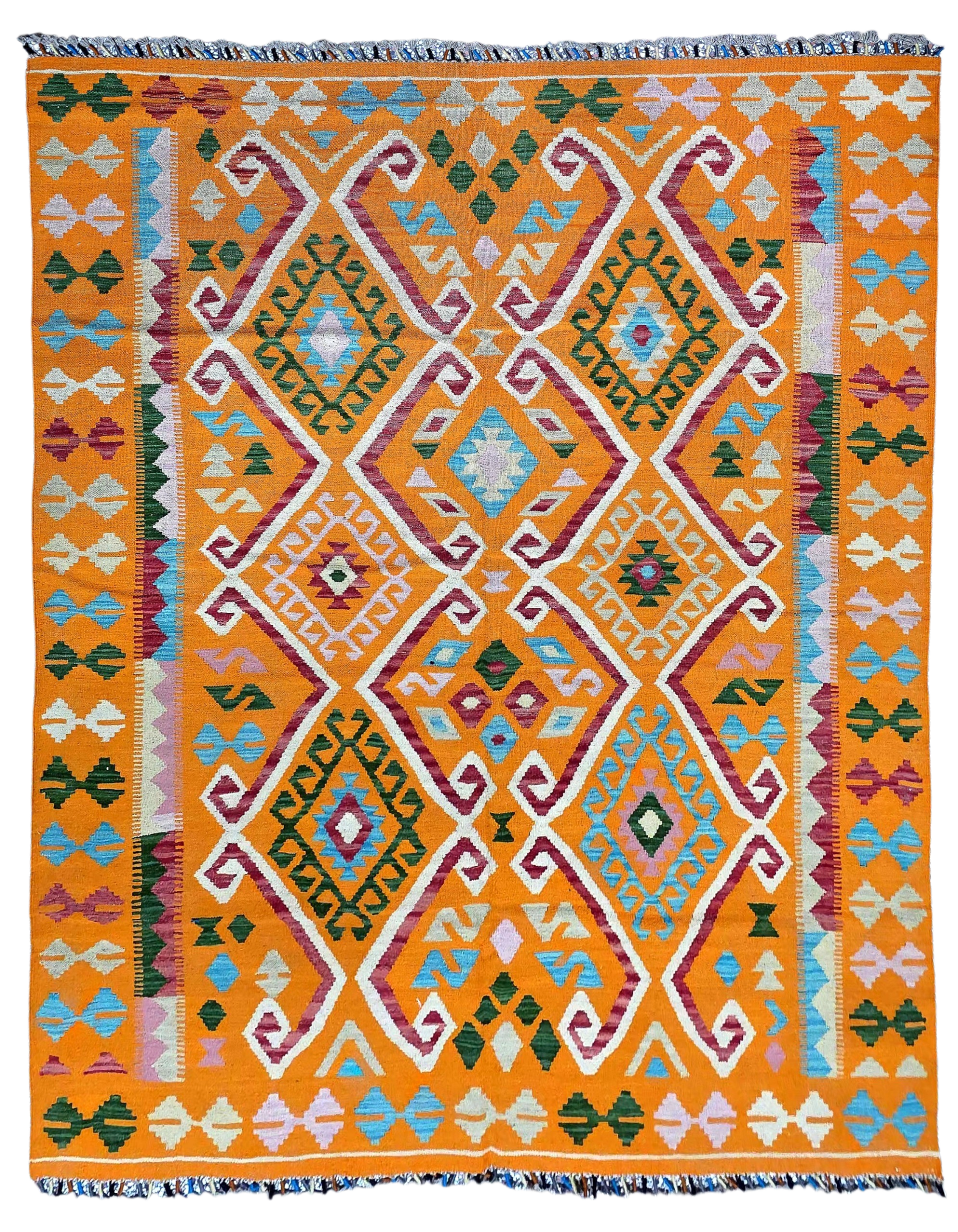 Kilim Afghan Nomades 236x171 tissé à la main %100 laine