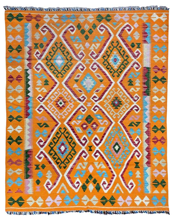Kilim Afghan Nomades 236x171 tissé à la main %100 laine