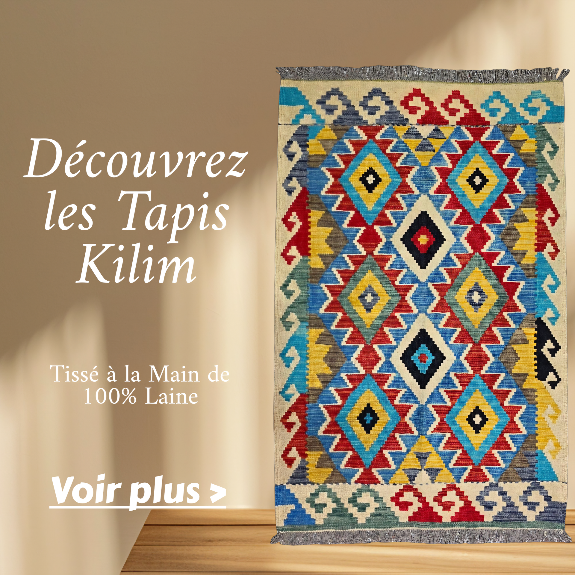 Tapis Kilim - Tissé à la main, Tapis Kilim Laine | Tapis Villa