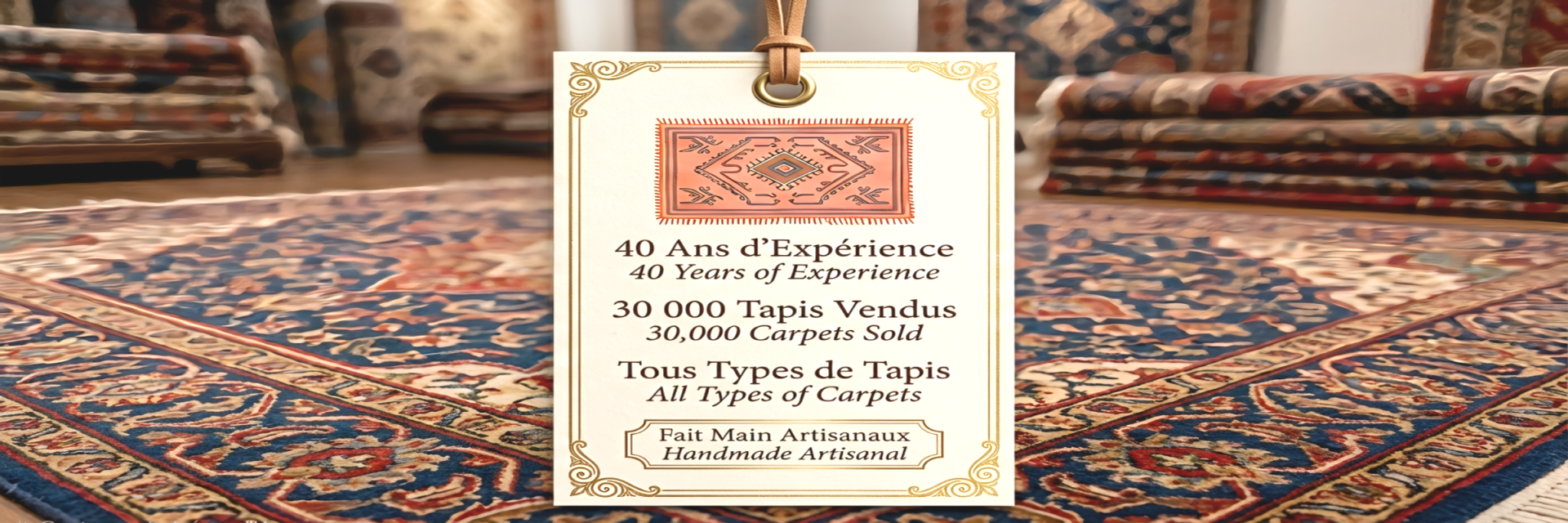 40 ans Experience avec 30000 tapis artisanaux vendu | Tapis Villa