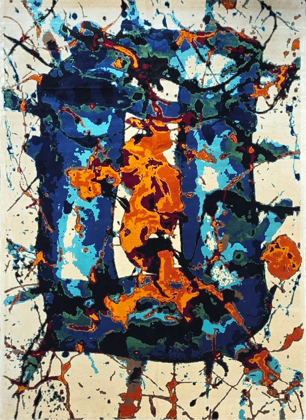Sam Francis - Tapis d'après, Contemporain d’artisans.