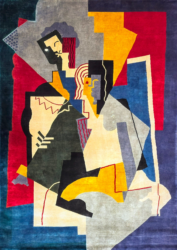 Albert Gleizes - Tapisserie d'après, Contemporain noué à la main.