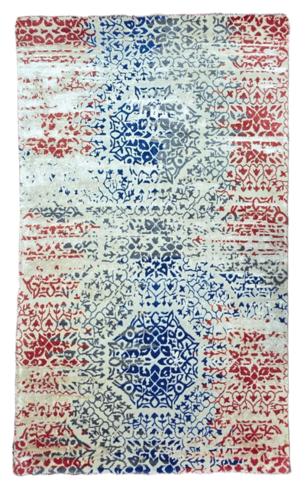 Pattes d'éléphant - Tapis de Designers, Noué à la main.