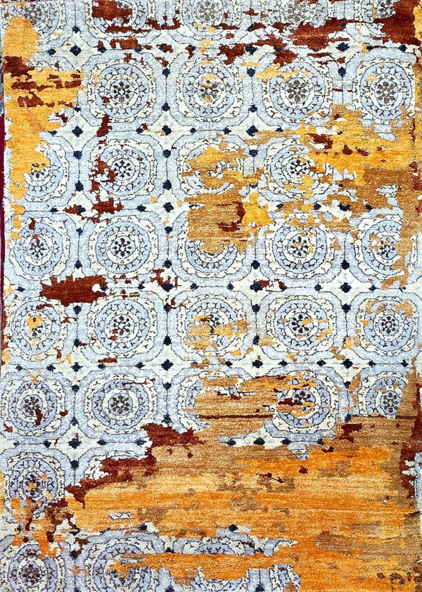Pattes d'éléphant - Tapis de Designers, Noué à la main.