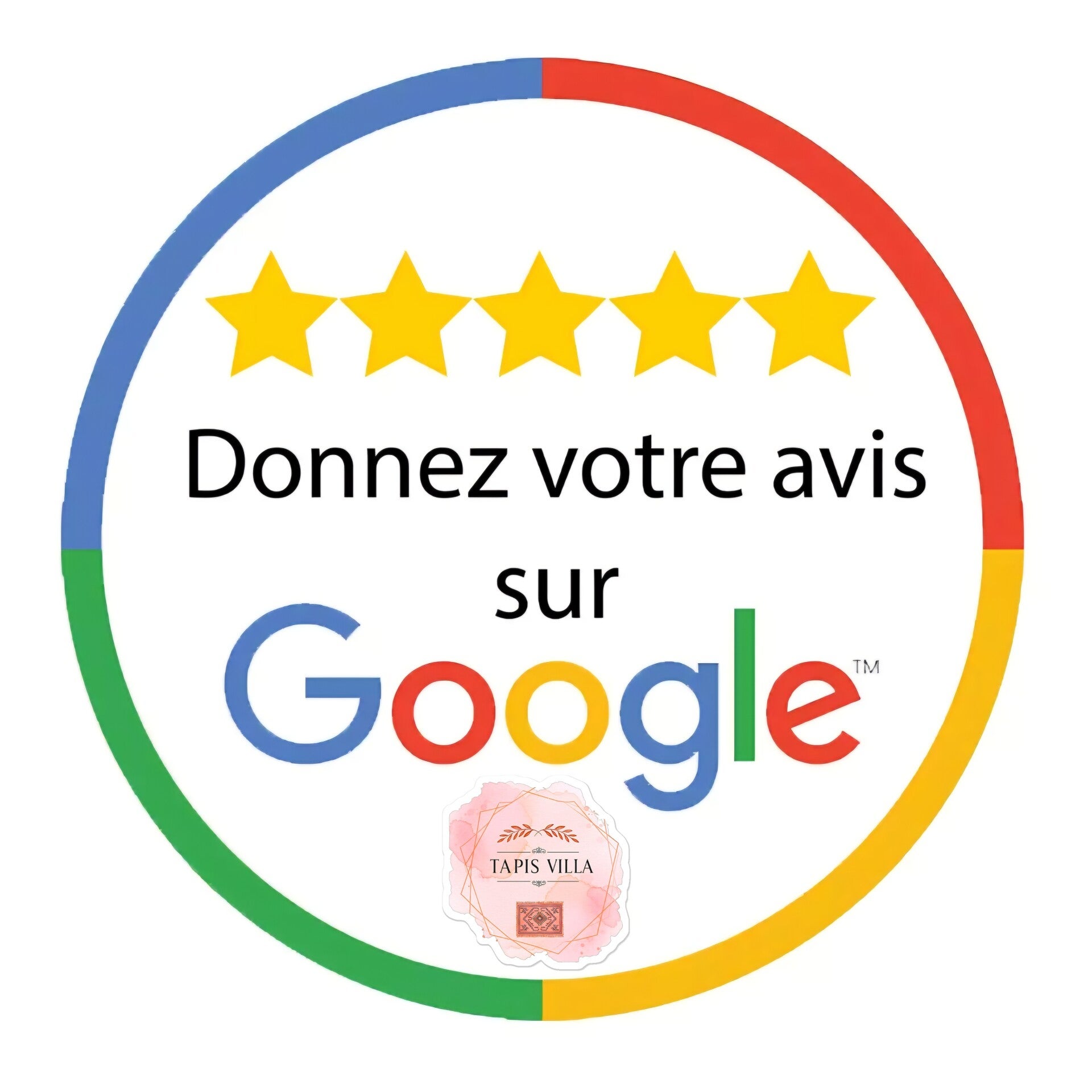 Donner votre Avis sur google | Tapis Villa 