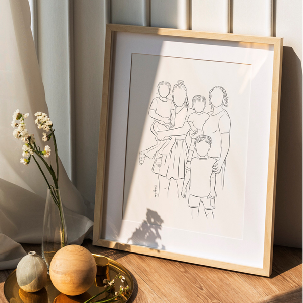 Lijntekening op papier