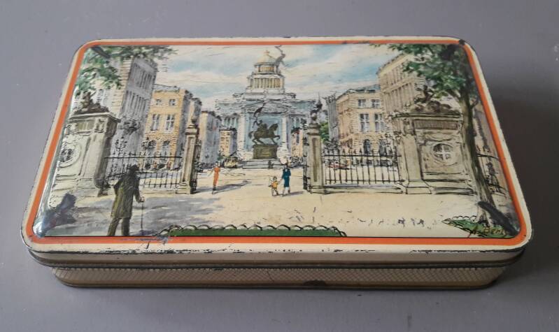 Place Royale Brussel - schilderij van Anne Berty