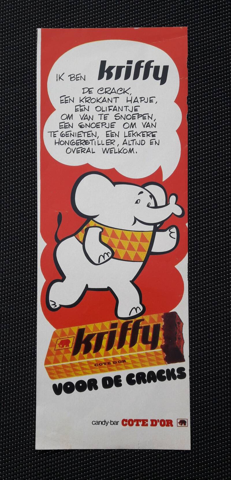 reclame Kriffy candybar