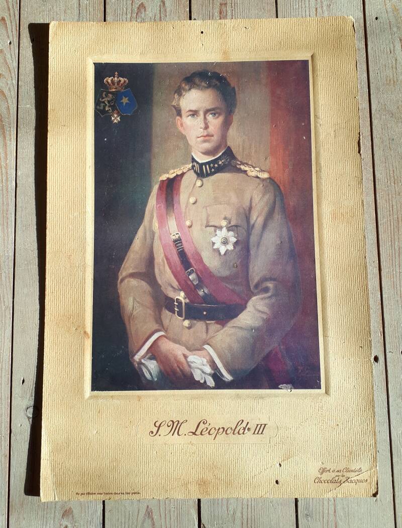 Kartonnen reclame Leopold III 