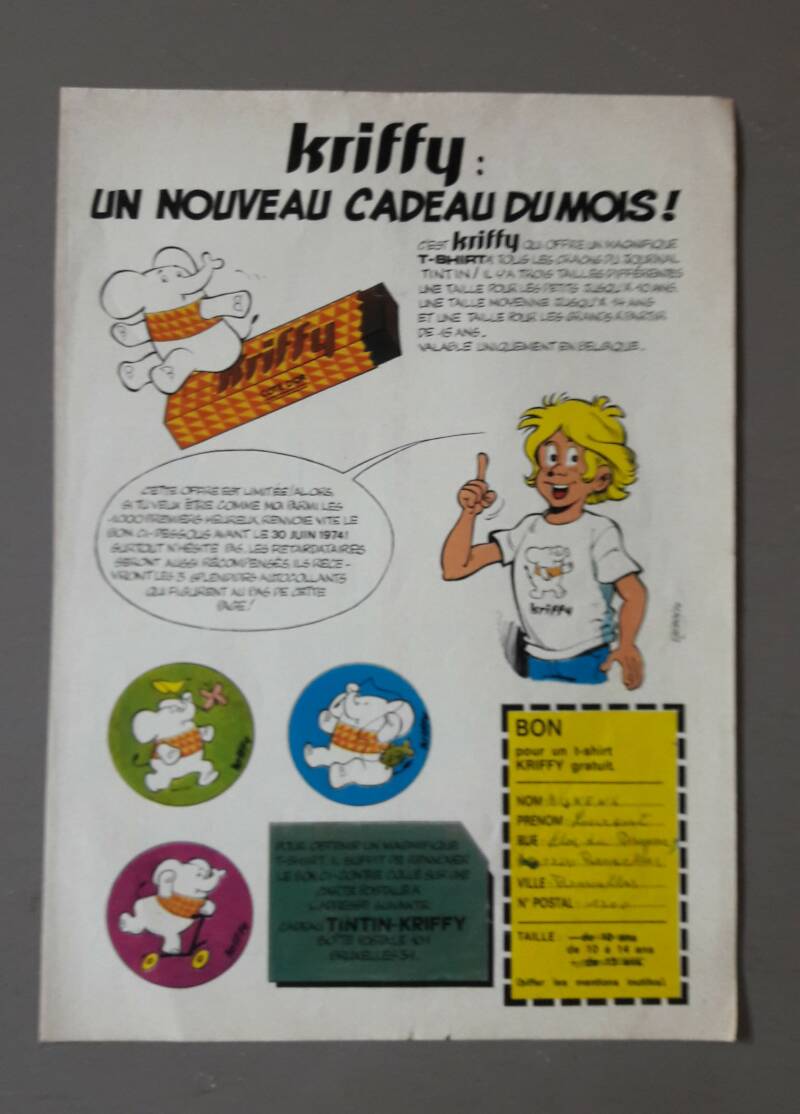 Kriffy un nouveau cadeau du mois