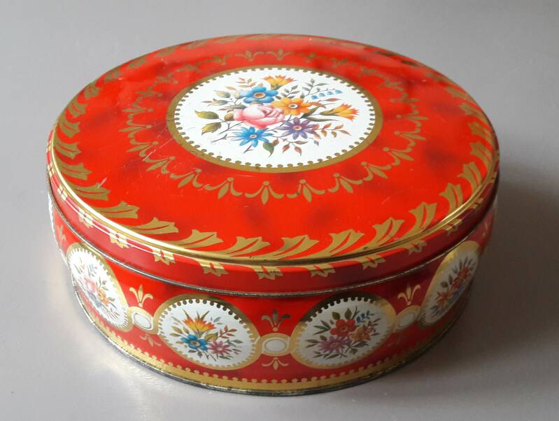 rond bloemen butter cookies