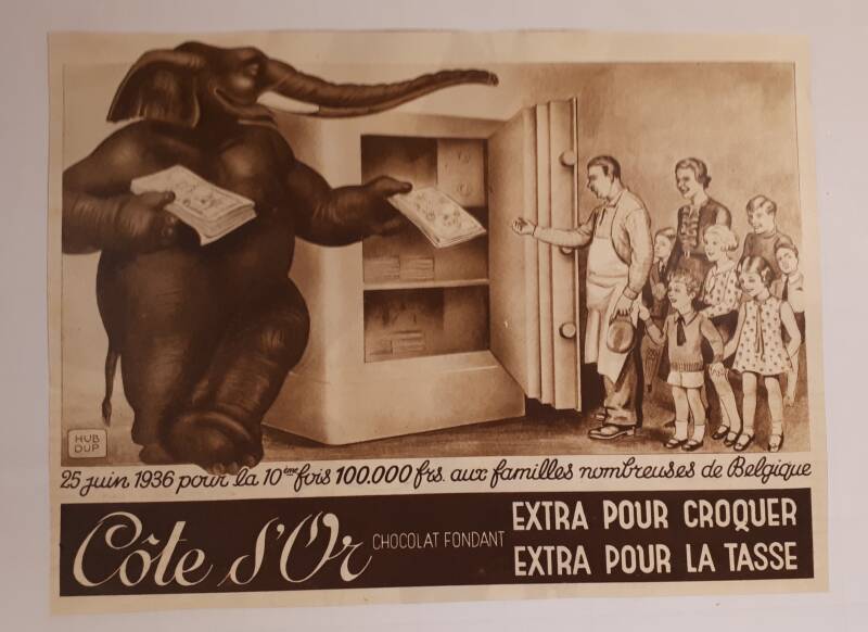 25 juin 1936 pour le 10ième fois 100.000frs aux familles nombreuses de Belgique