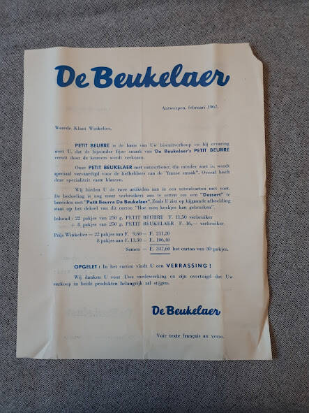 Reclamefolder 1962