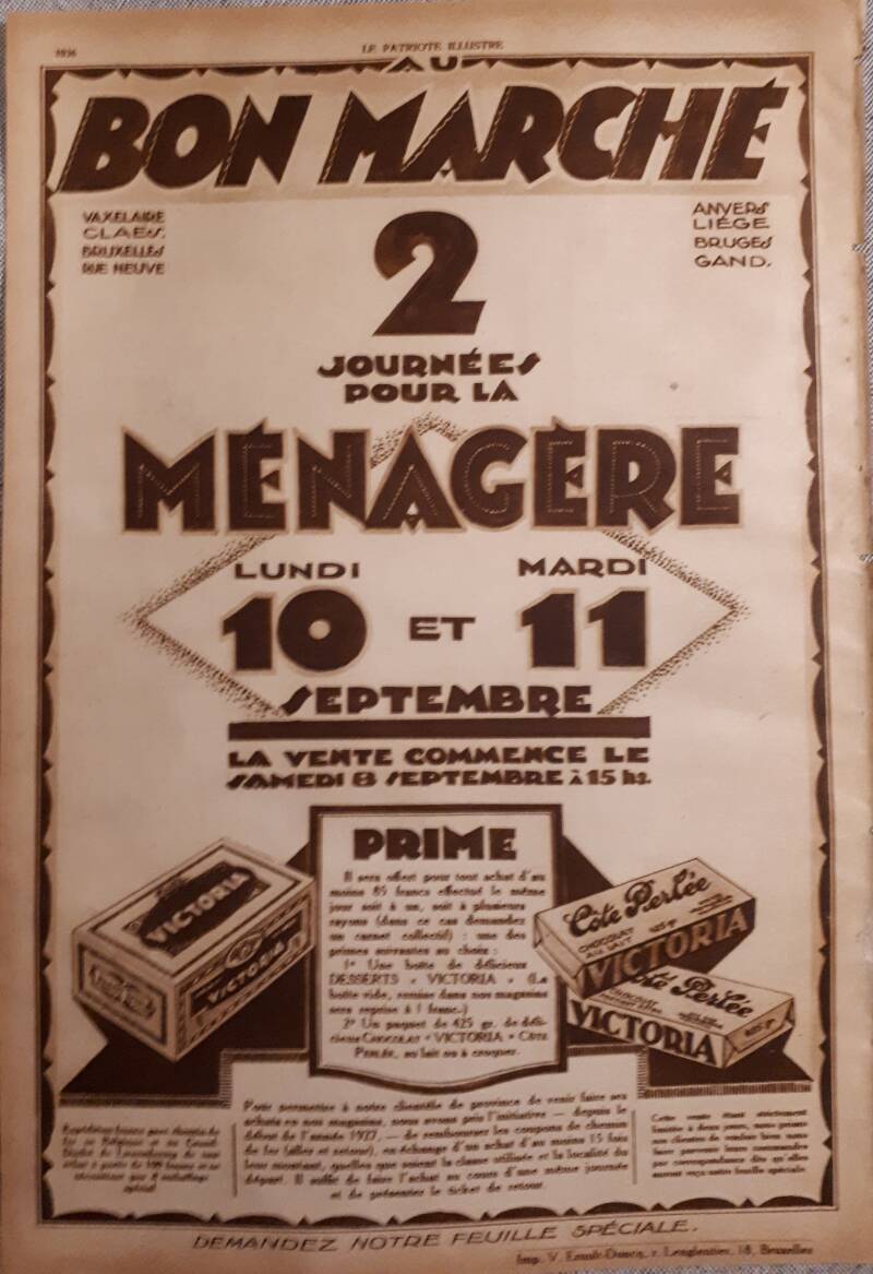 reclame 1938 côte perlée