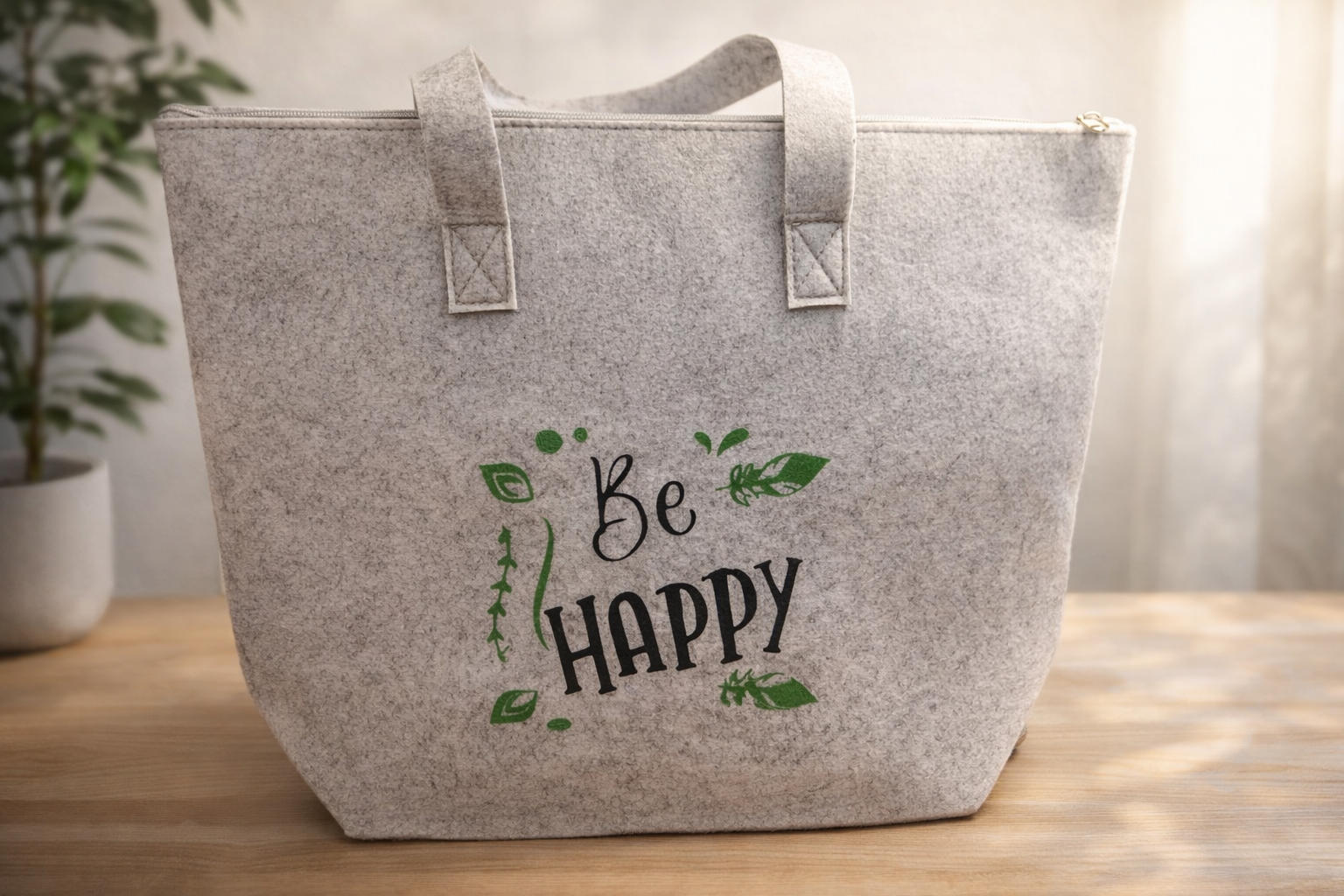 Personalisierte Filztasche – Groß