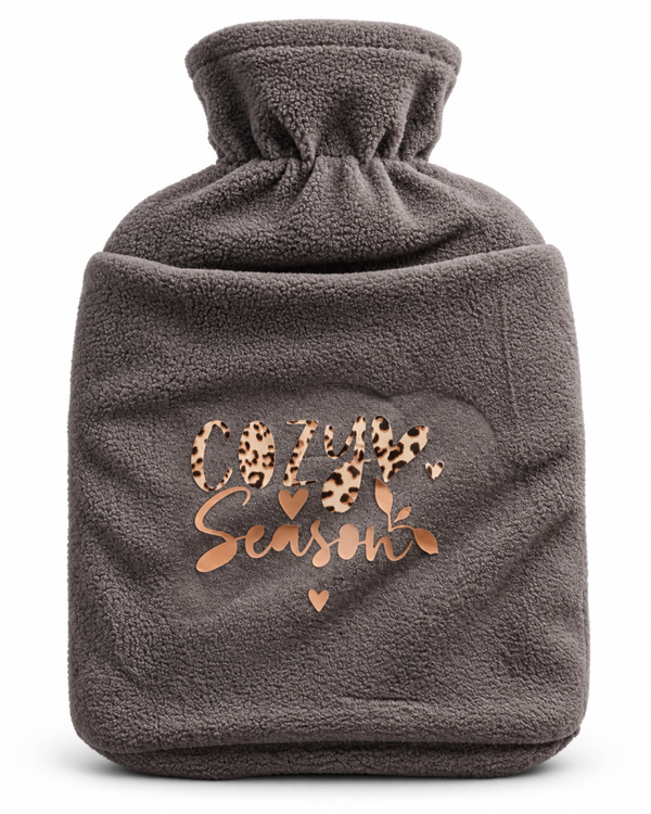 Wärmflasche „Cozy Season“ – Grau 🤎
