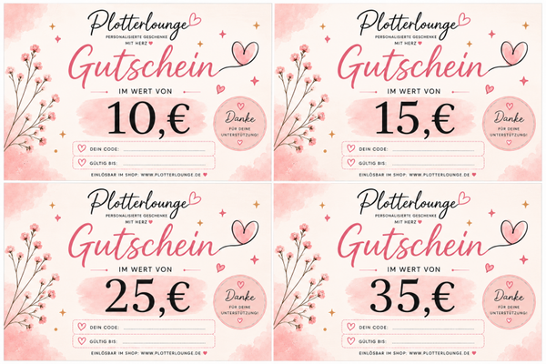 Plotterlounge Gutschein – 10 €