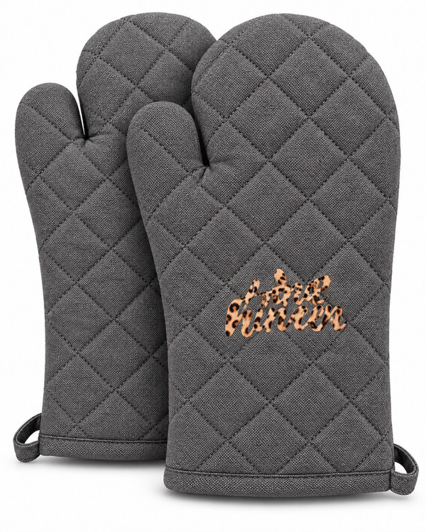 Topfhandschuh „Cozy Season“ – Dunkelgrau