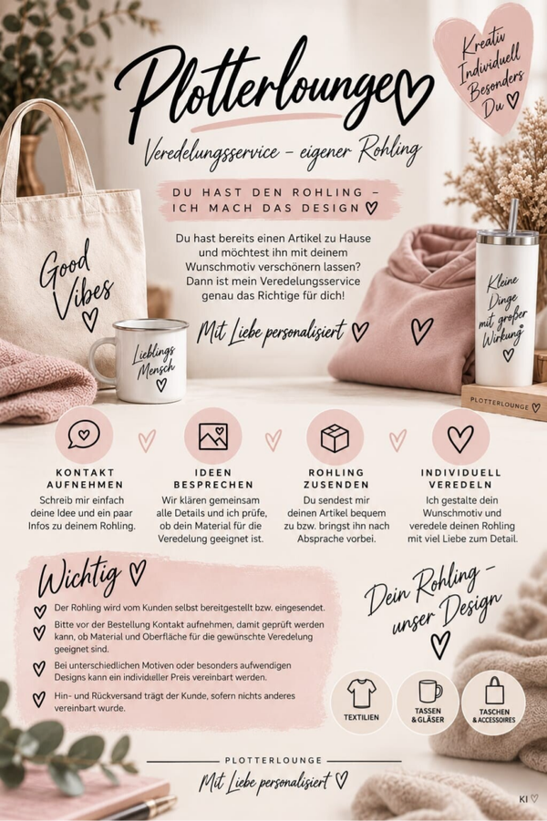 Veredelungsservice – eigener Rohling