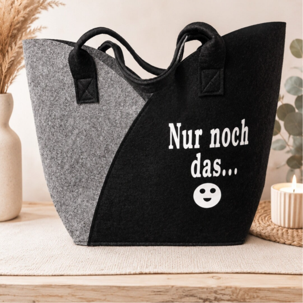 Filztasche „Nur noch das…“ 🛍️