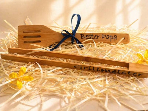 Personalisierte Grillzange & Pfannenwender Set