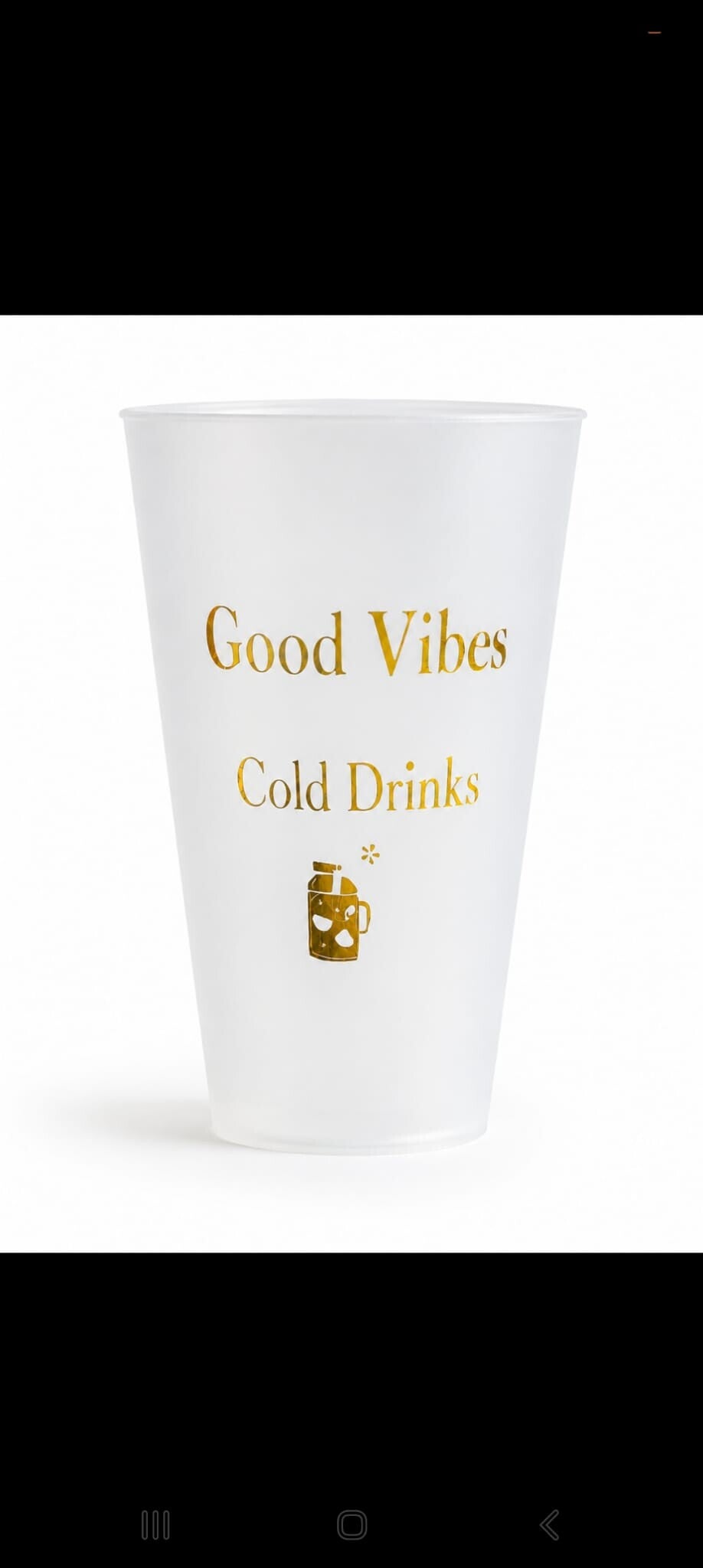 🥤 Kunststoffbecher „Good Vibes – Cold Drinks
