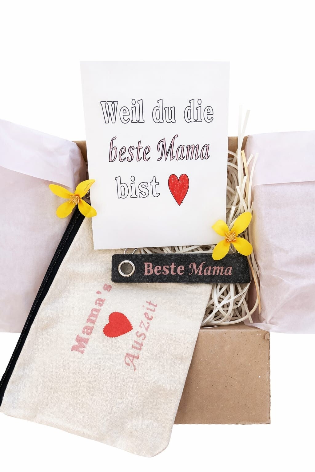 Personalisierte mittlere Mama Geschenkbox –  kleine Auszeit für Mama