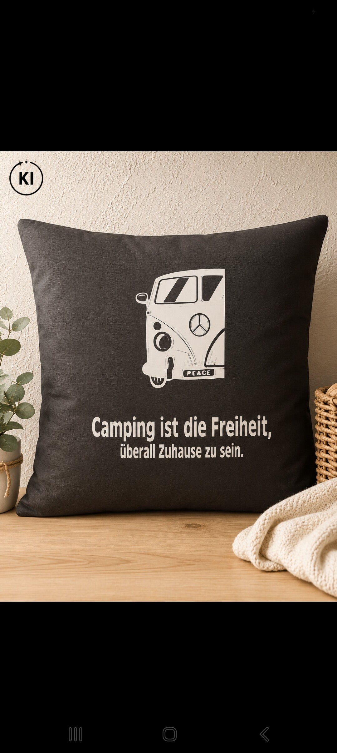 🏕️ Camping-Kissen – verschiedene Designs