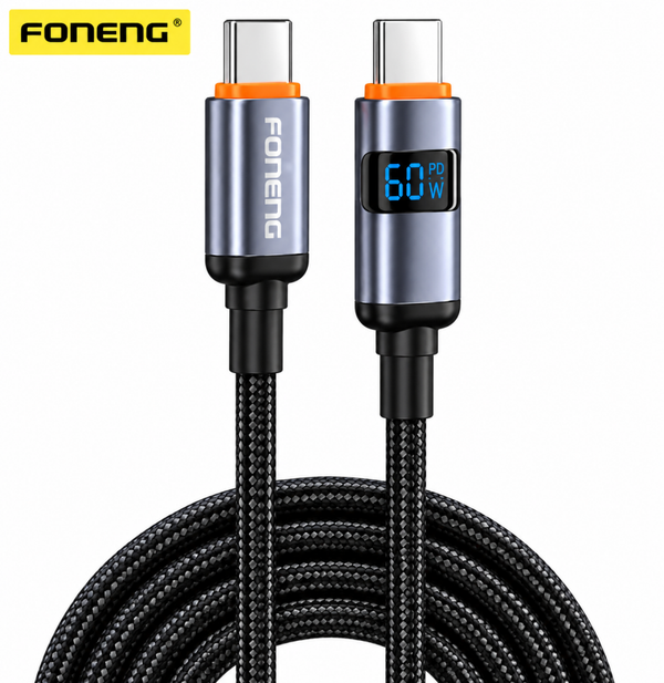 Câble USB-C vers USB-C avec affichage LED