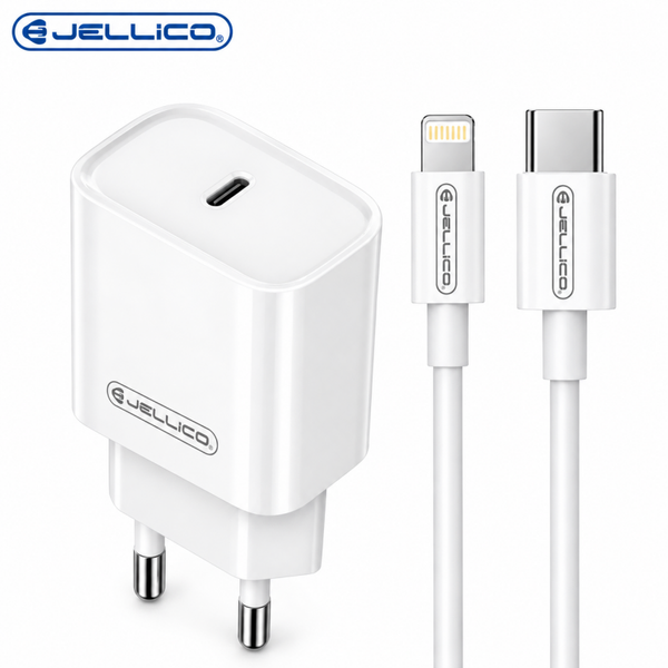 Chargeur secteur USB-C avec câble USB-C vers Lightning