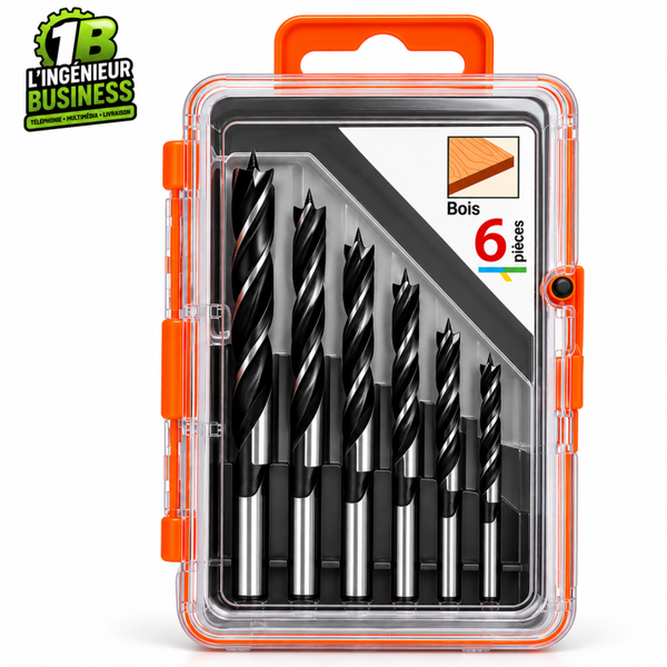 Jeu de 6 forets à bois