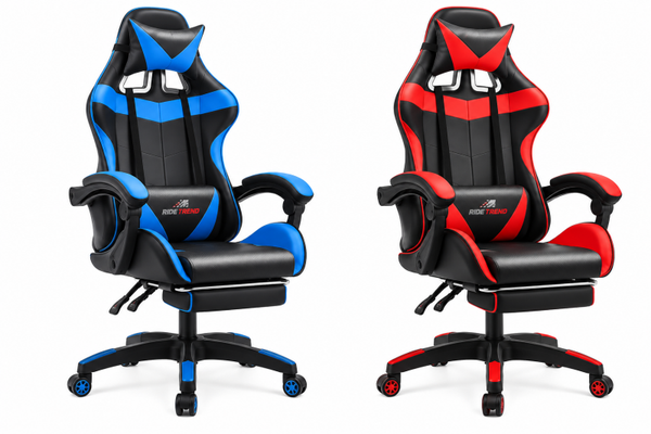 Siège Gaming RIDE TREND – Bleu/Noir ou Rouge/Noir