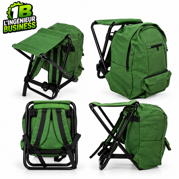 Sac à dos avec siège pliable