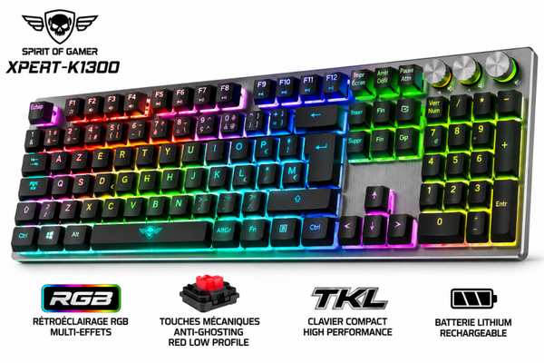 Clavier Gaming RGB – Spirit of Gamer XPERT-K1300