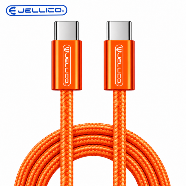 Câble USB-C vers USB-C Orange 100w