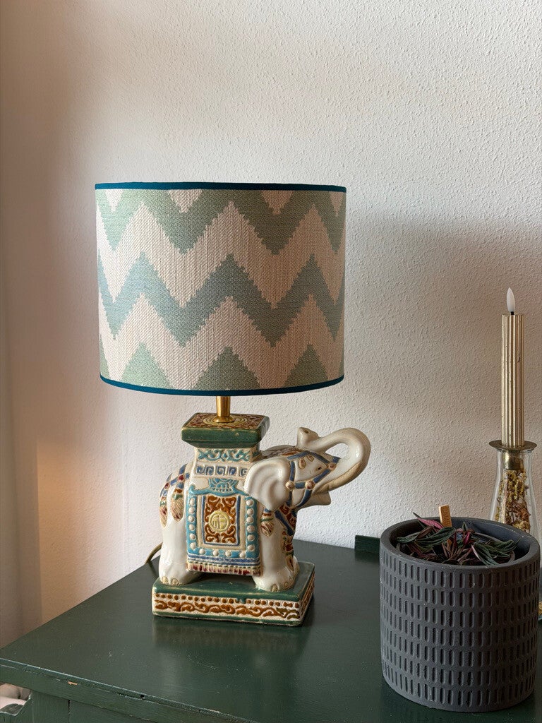 Lampenkap Zigzag Turquoise