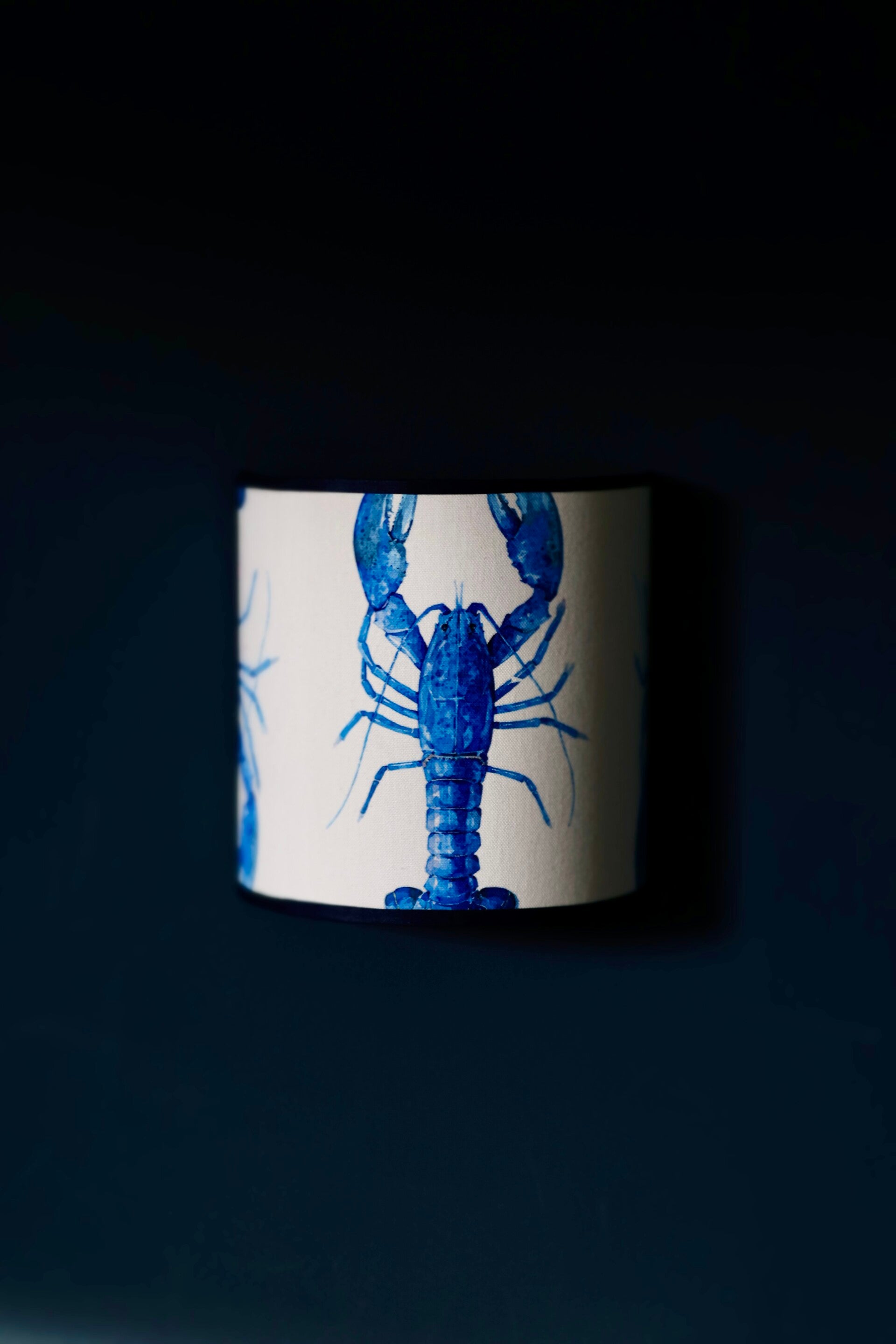 Wandlamp Kreeft blauw