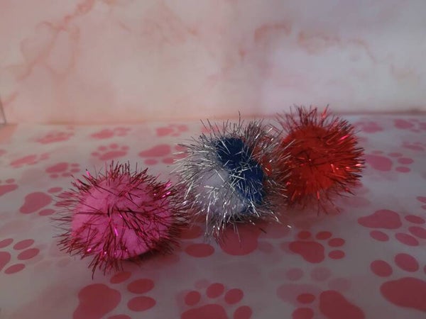 Poezenliefde Glitter Pluizenbal