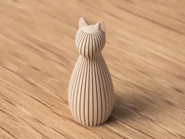 Minimalistisch kattenbeeld – 6 cm