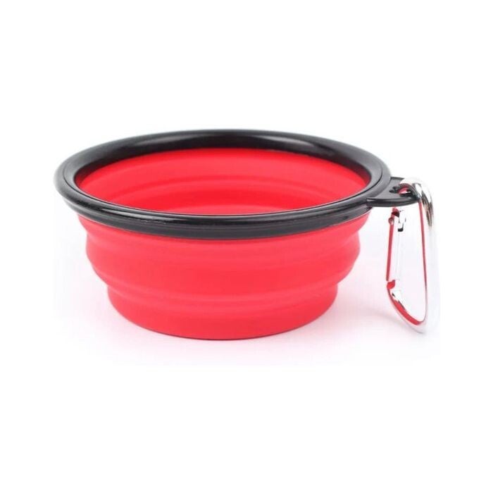 🐾 Topmast Travel Opvouwbare Reiskom 350 ml – Rood & Blauw
