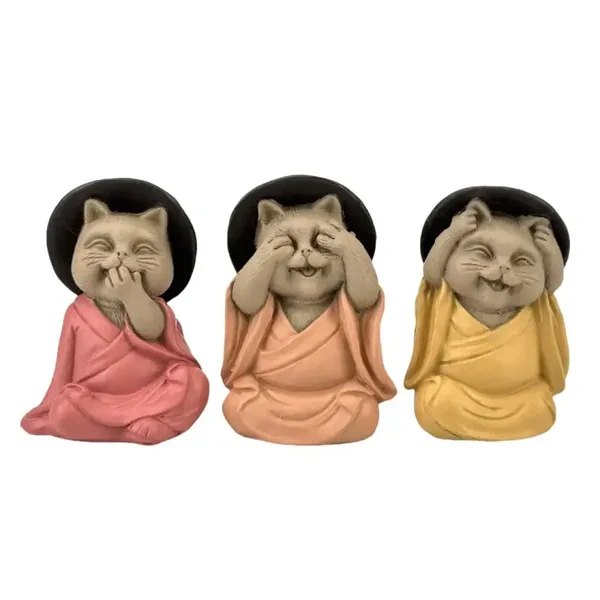 Boeddha kat – zien, horen & zwijgen