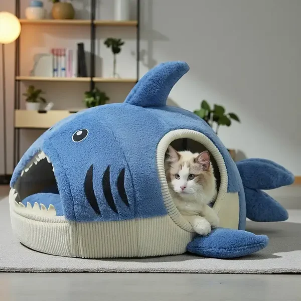 Haaienmand – knus kattenhuisje