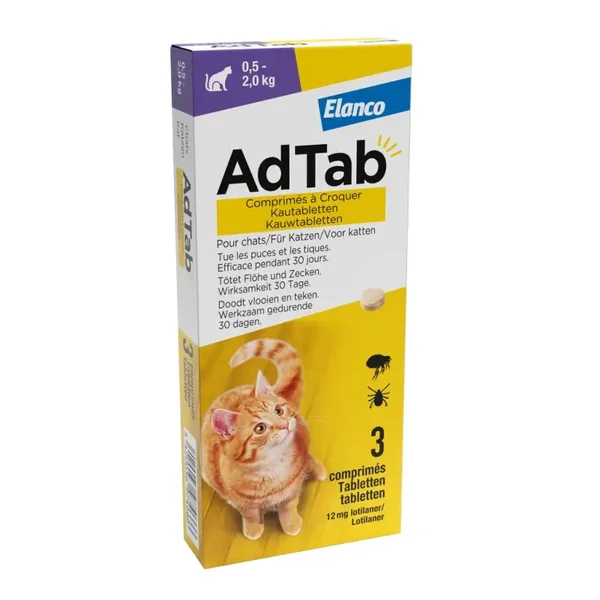 Elanco AdTab kauwtabletten voor katten