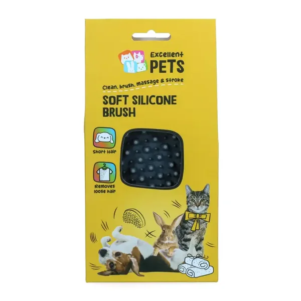 🐾 Excellent Pets Soft Silicone Brush – Kort of Lang Haar
