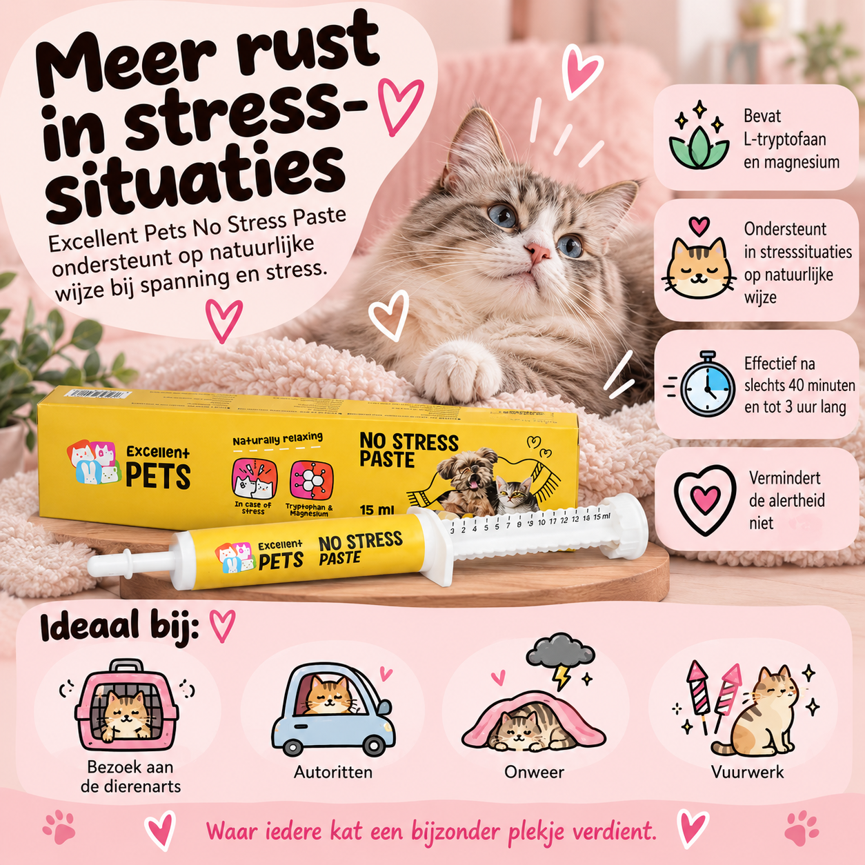 Excellent Pets No Stress Paste – 15 ml